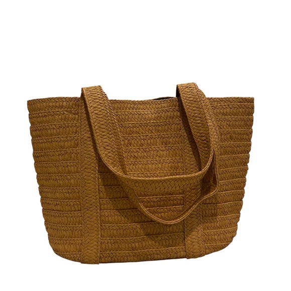 Draper James Brown Woven Tote - Picture 2 of 8